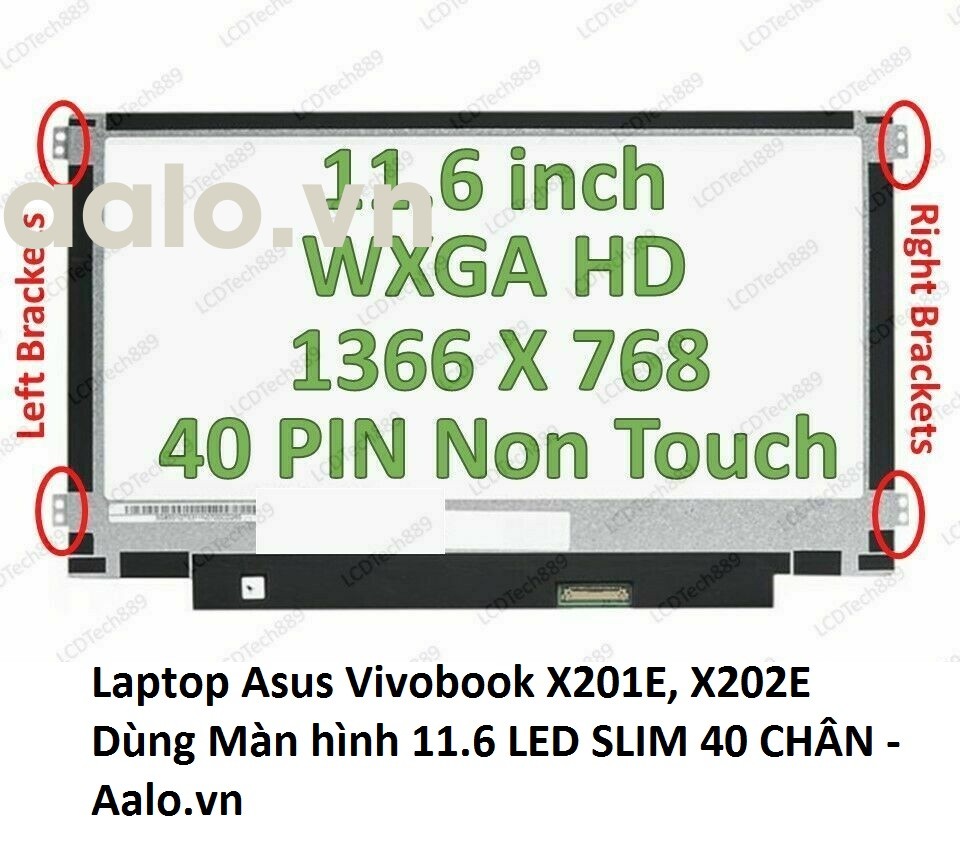 Màn hình laptop Asus Vivobook X201E, X202E